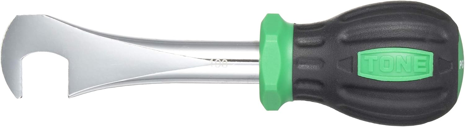 Detalle de トネ(TONE) HPPGCMD-055 パワーグリップコインドライバー 先端幅18mm・樹脂グリップ・グリーン