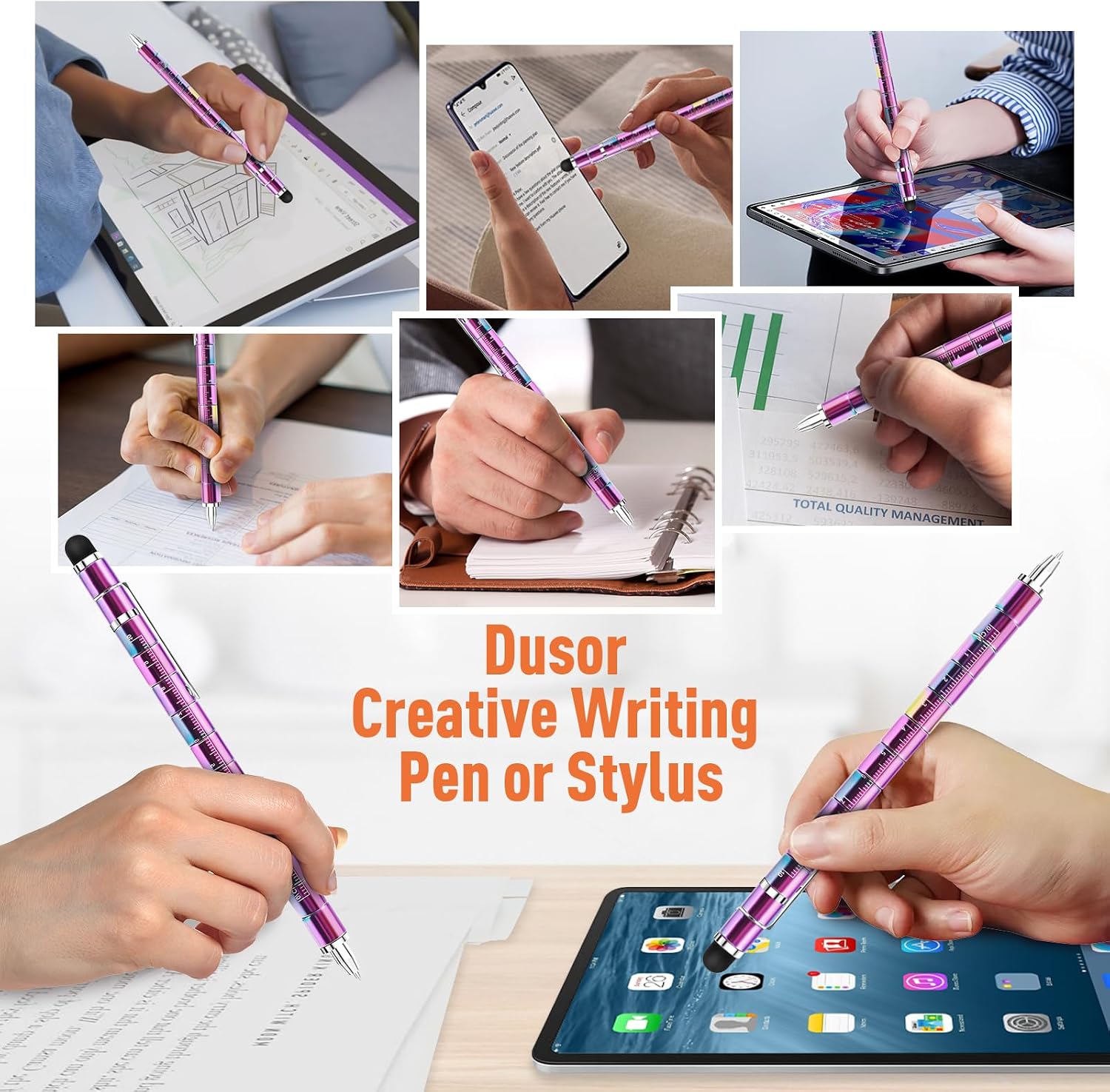Detalle de Dusor Gifts for Men Fidget Pen: Multifunctional Gadget for Graduation, Dad, and Teens