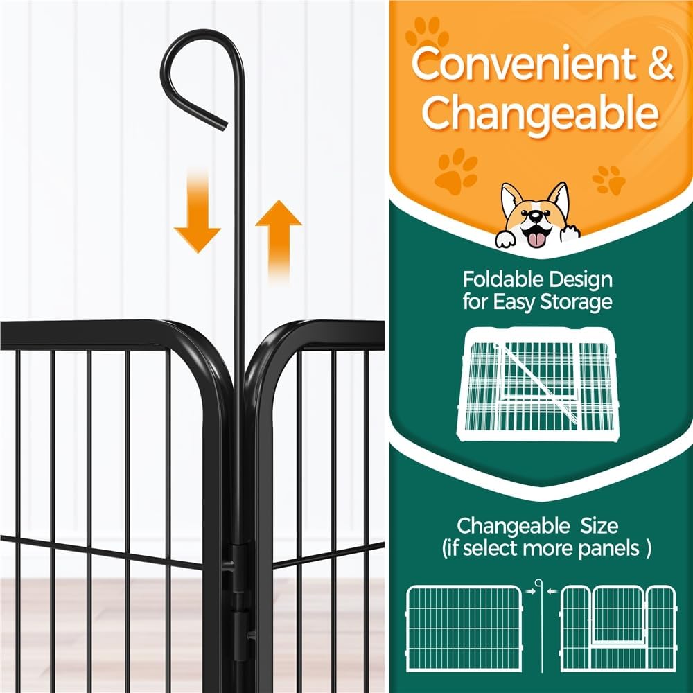 Thumbnail 6 de Yaheetech Welpenauslauf 8×80×60 cm