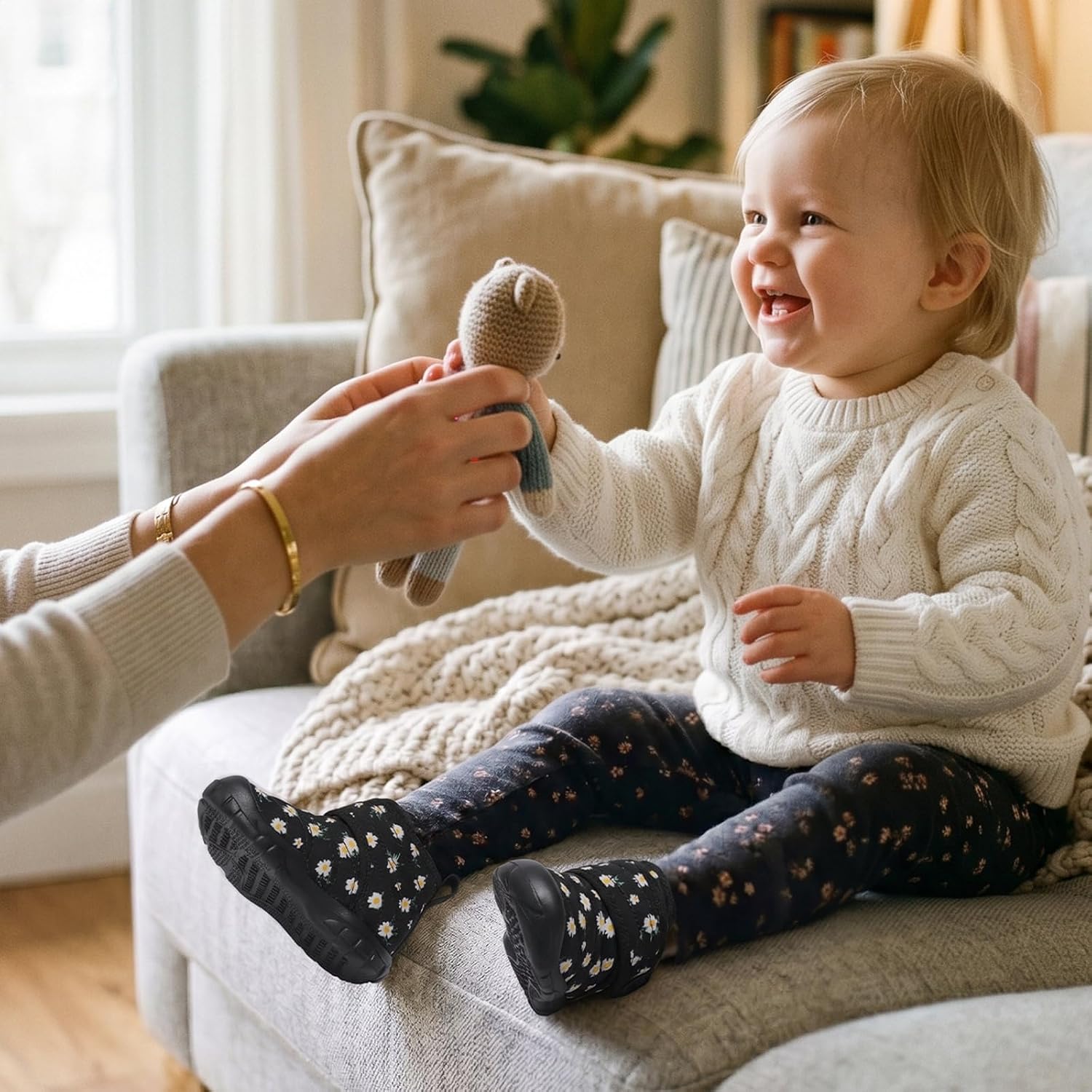 Detalle 2 de BARERUN Baby Winter Boots Faux Fur Lining