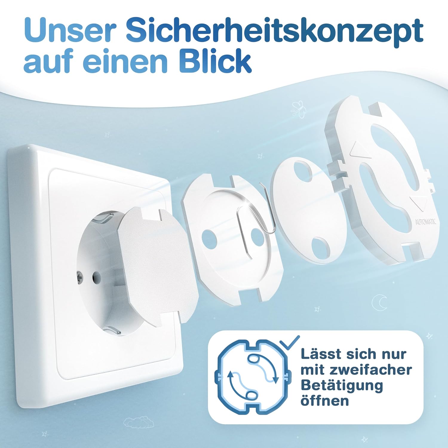 Detalle 2 de MUTKIND 25x Steckdosen Kindersicherung