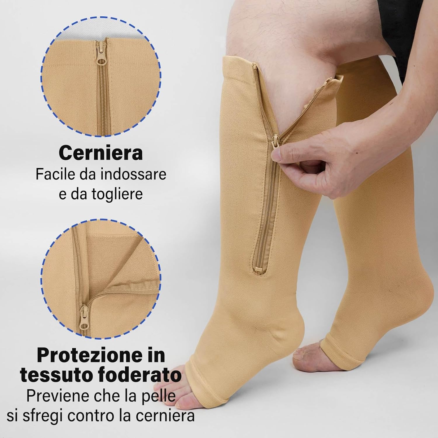 Thumbnail 3 de PUTUO Calze a Compressione Graduata 2XL–7XL