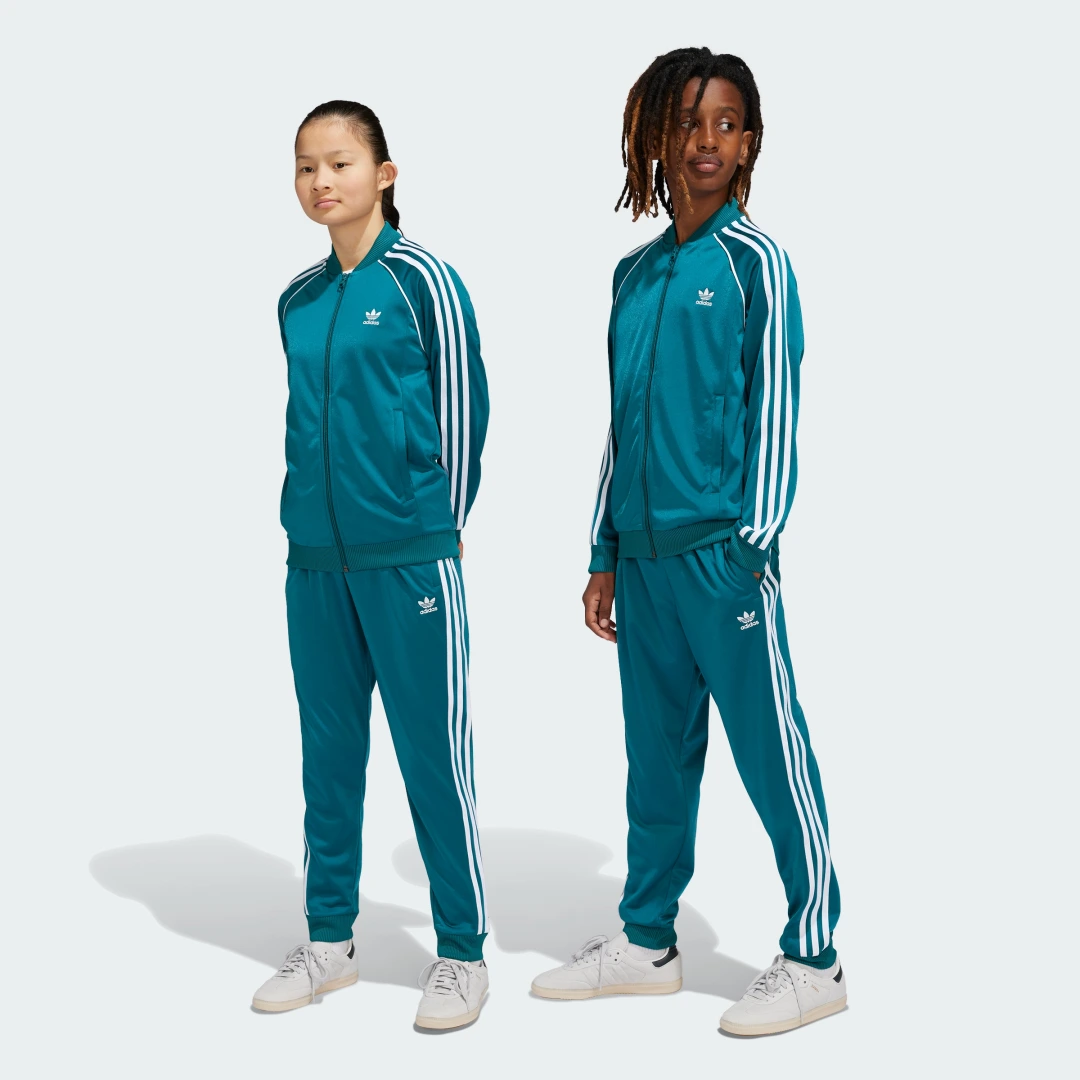 Detalle de Pantalón SST Adicolor (Adolescentes) de Adidas — Turquesa