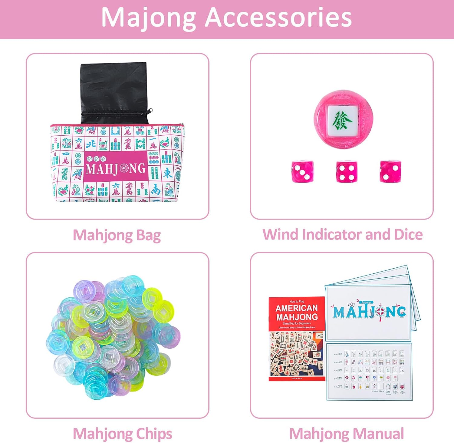 Detalle de Mahjong Tile Set, 1.2-Inch Tiles
