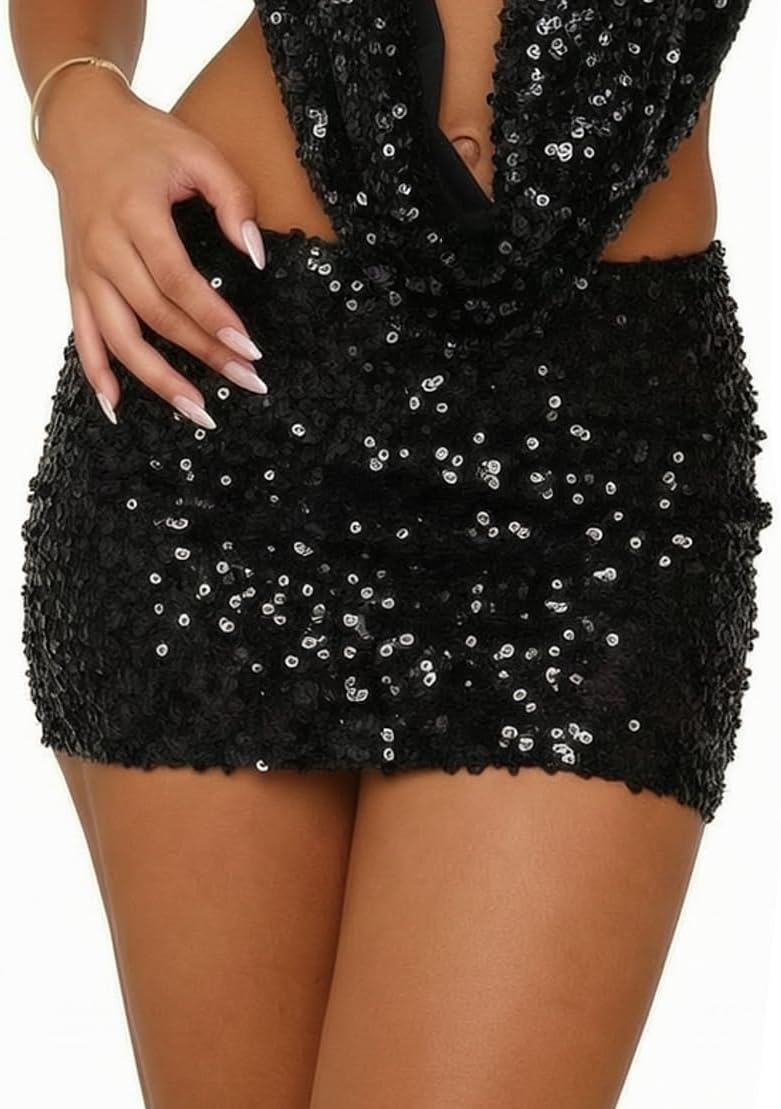 Detalle de Just Quella Sequin Mini Skirt