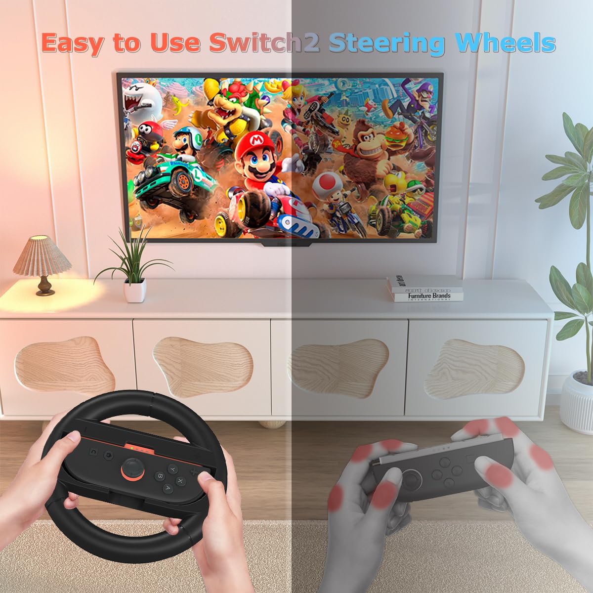 Thumbnail 3 de pdobq Switch Steering Wheel for Nintendo Switch2