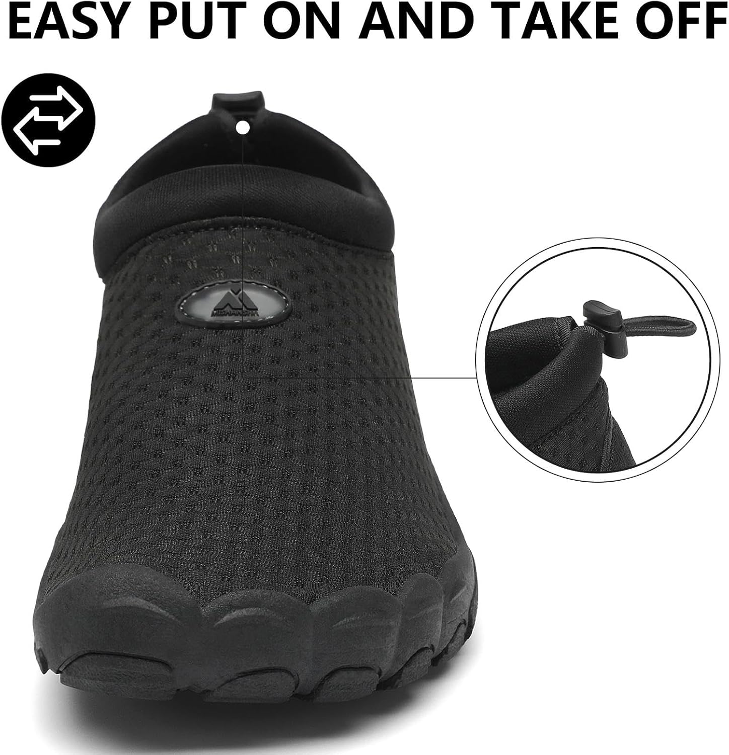 Thumbnail 4 de Mishansha Women’s/Men’s Water Swim Shoes with Wide Toe Box — Barefoot Feel, Quick Adjustment, Non-Slip Rubber Soles