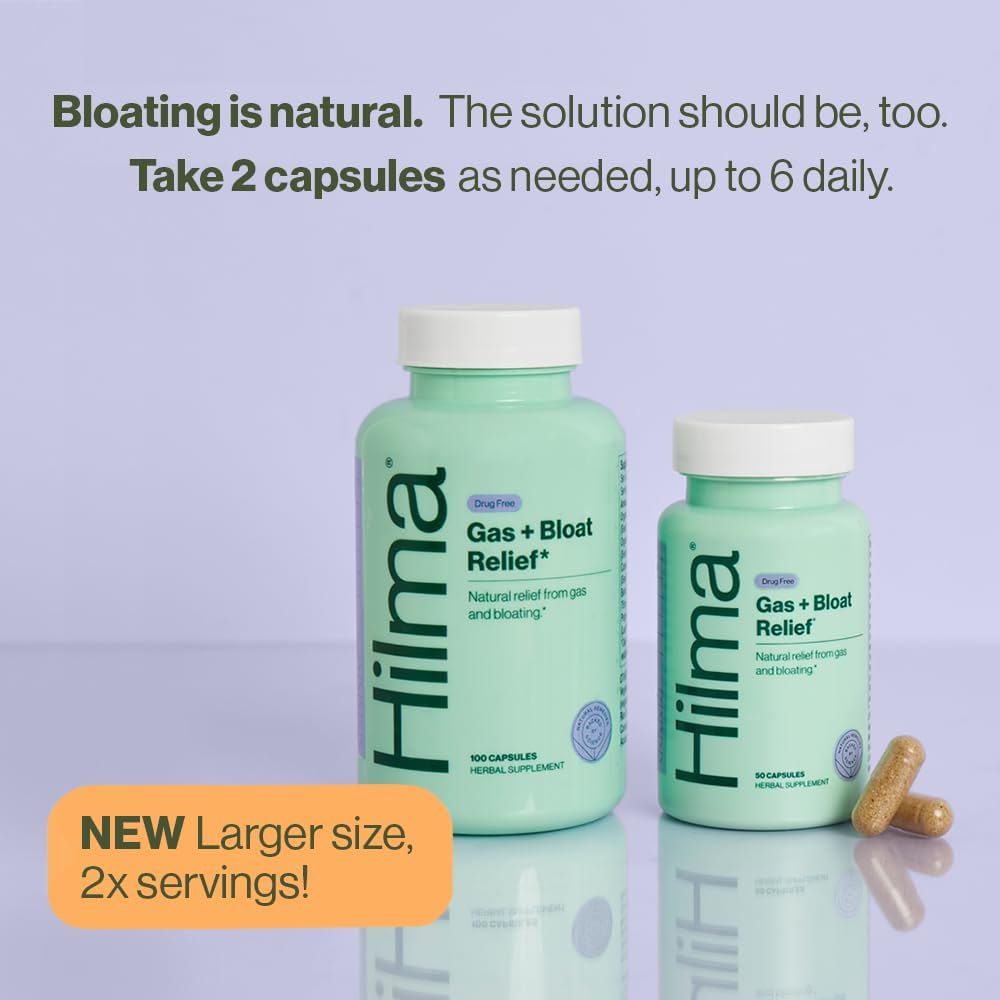 Thumbnail 1 de Hilma Bloating Relief with Fennel & Peppermint, 100 capsules
