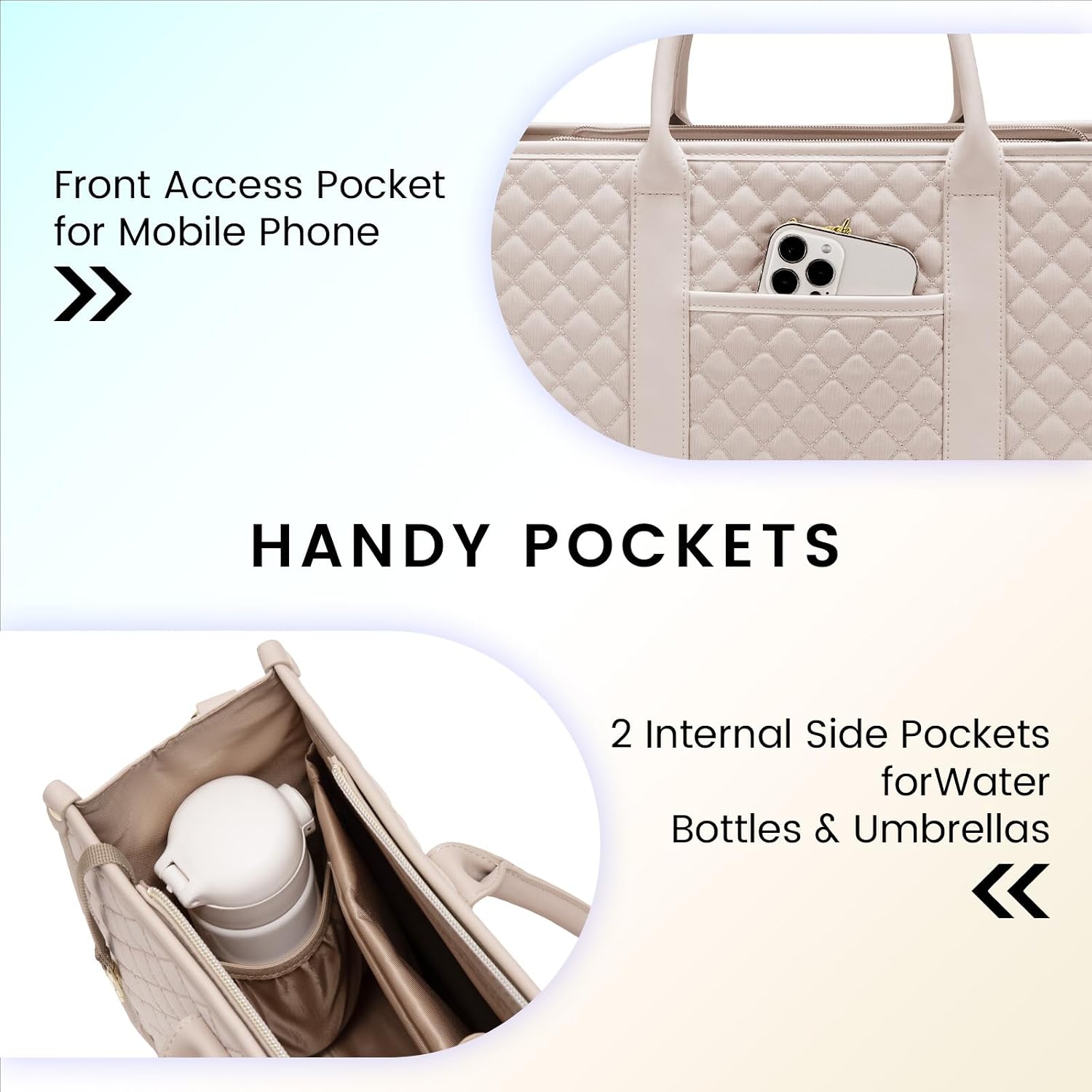 Thumbnail 3 de LOVEVOOK Laptoptasche 15,6 Zoll – Große, vielseitige Damen-Handtasche mit Schutz, Wasserabweisend und verstellbarem Tragegurt