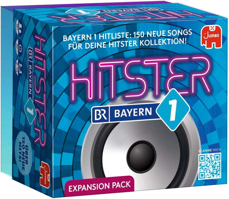 Detalle 2 de Hitster Bayern 1 Radio Deutsche Erweiterung – 150 Musikkarten für Hitster-Fans (DE)