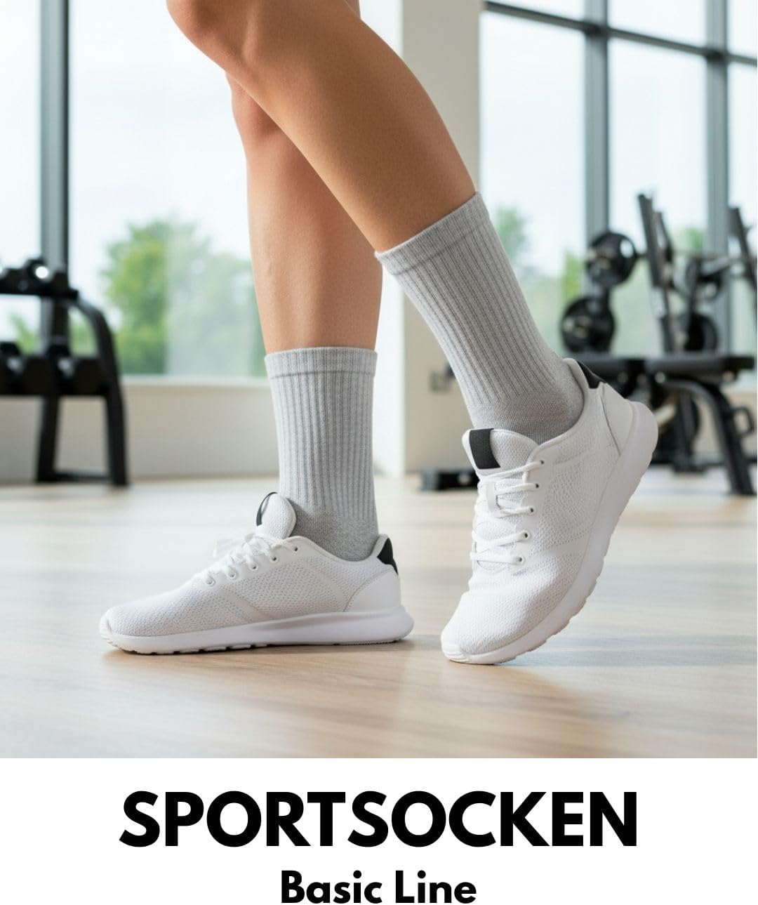 Detalle 2 de 10 Paar Sportsocken Tennissocken Baumwolle