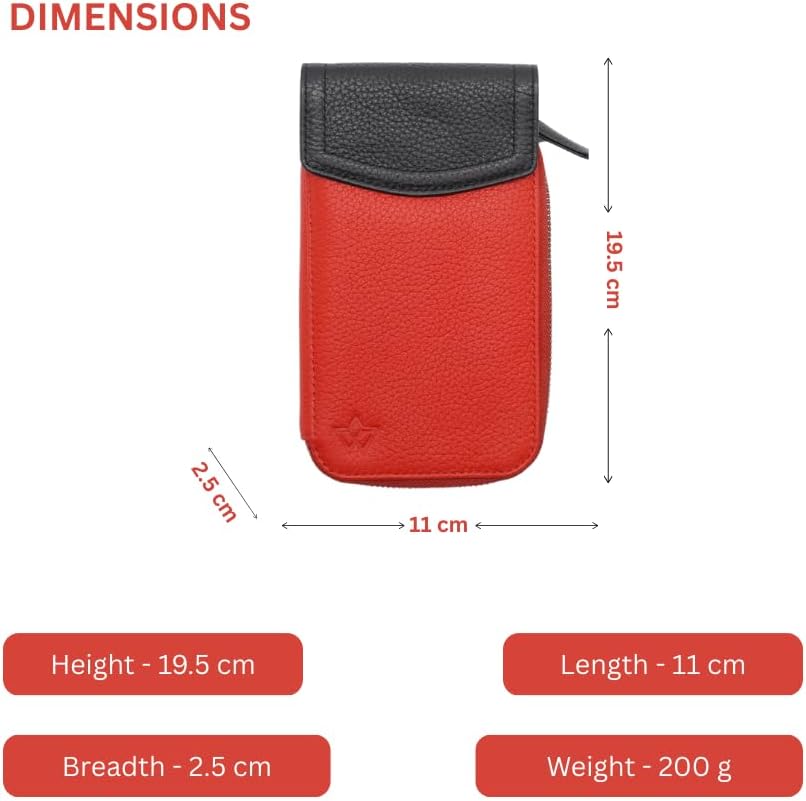Thumbnail 5 de WASAMA Sidekick: Genuine Leather Crossbody Phone Bag for Women