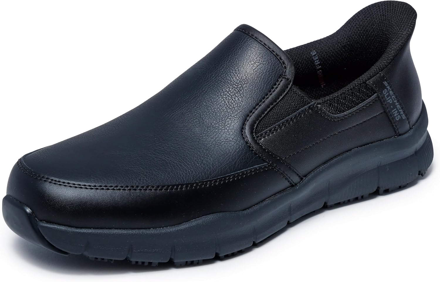 Detalle de SKECHERS スリップインズ ワーク:ナンパ - ブロクスティン_200304 メンズシューズ 防滑ラバーソール・レザーアッパー