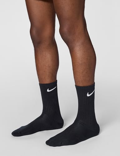 Thumbnail 1 de Nike Everyday Cush Crew 3Pr Calze da uomo, Nero, L – comfort quotidiano con gestione dell'umidità