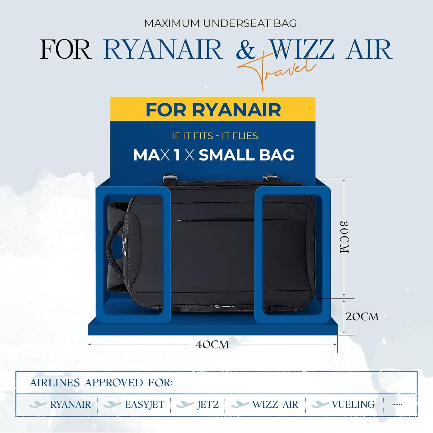 Detalle 2 de VMIKIV Ryanair Cabin Bag 40x30x20