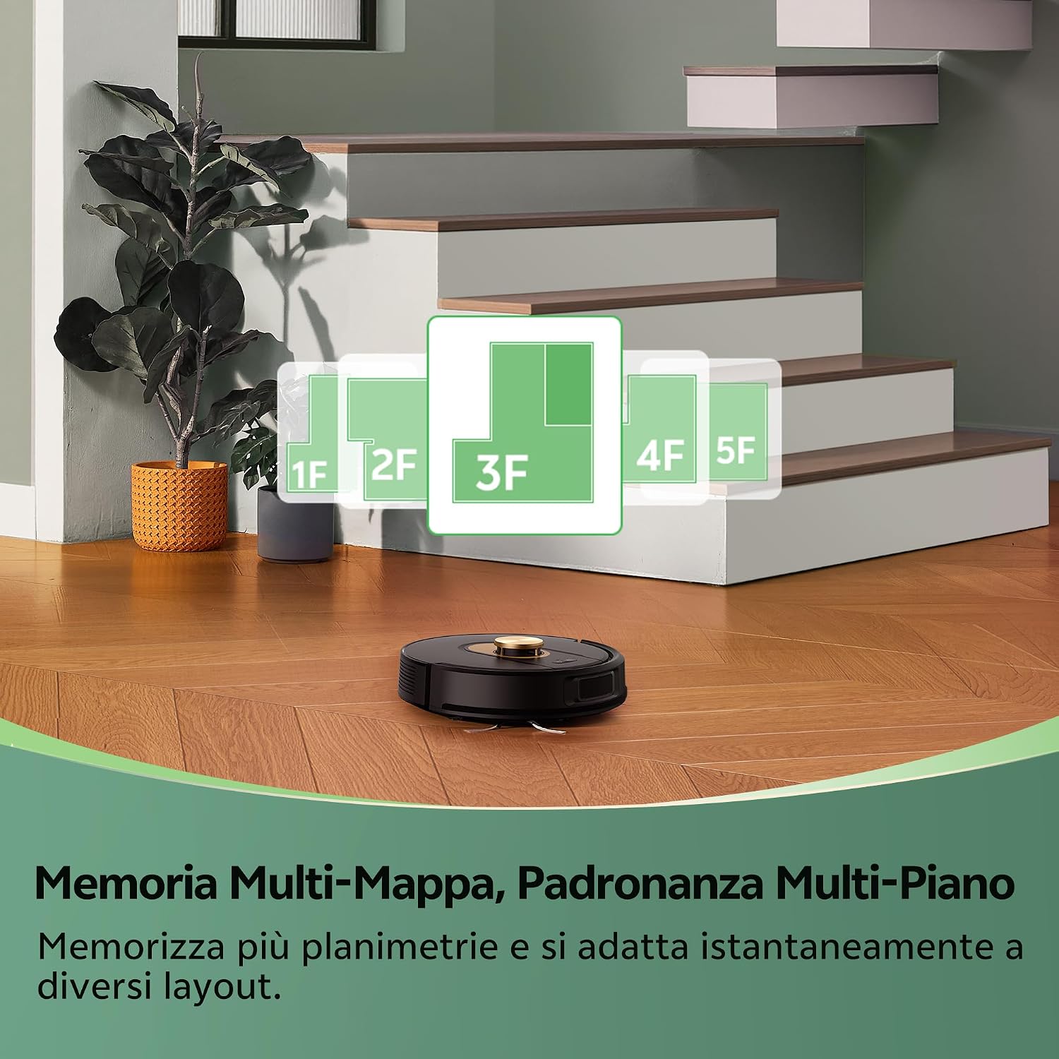 Detalle 1 de Vexilar W9 8000Pa Robot aspirapolvere lavapavimenti