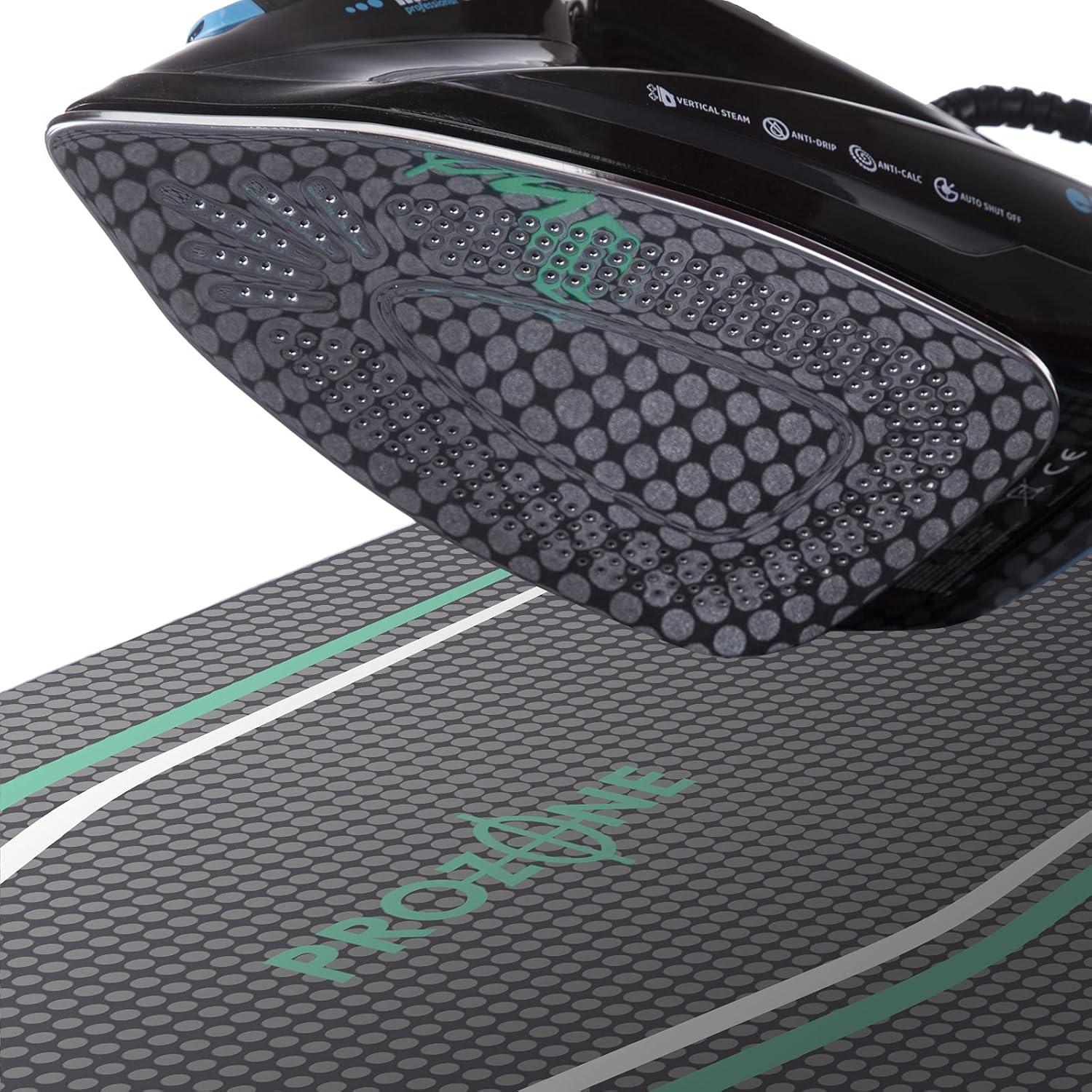 Detalle de Minky Ergo Mint Prozone Ironing Board, Black – 122 x 38cm (Amazon Exclusive)