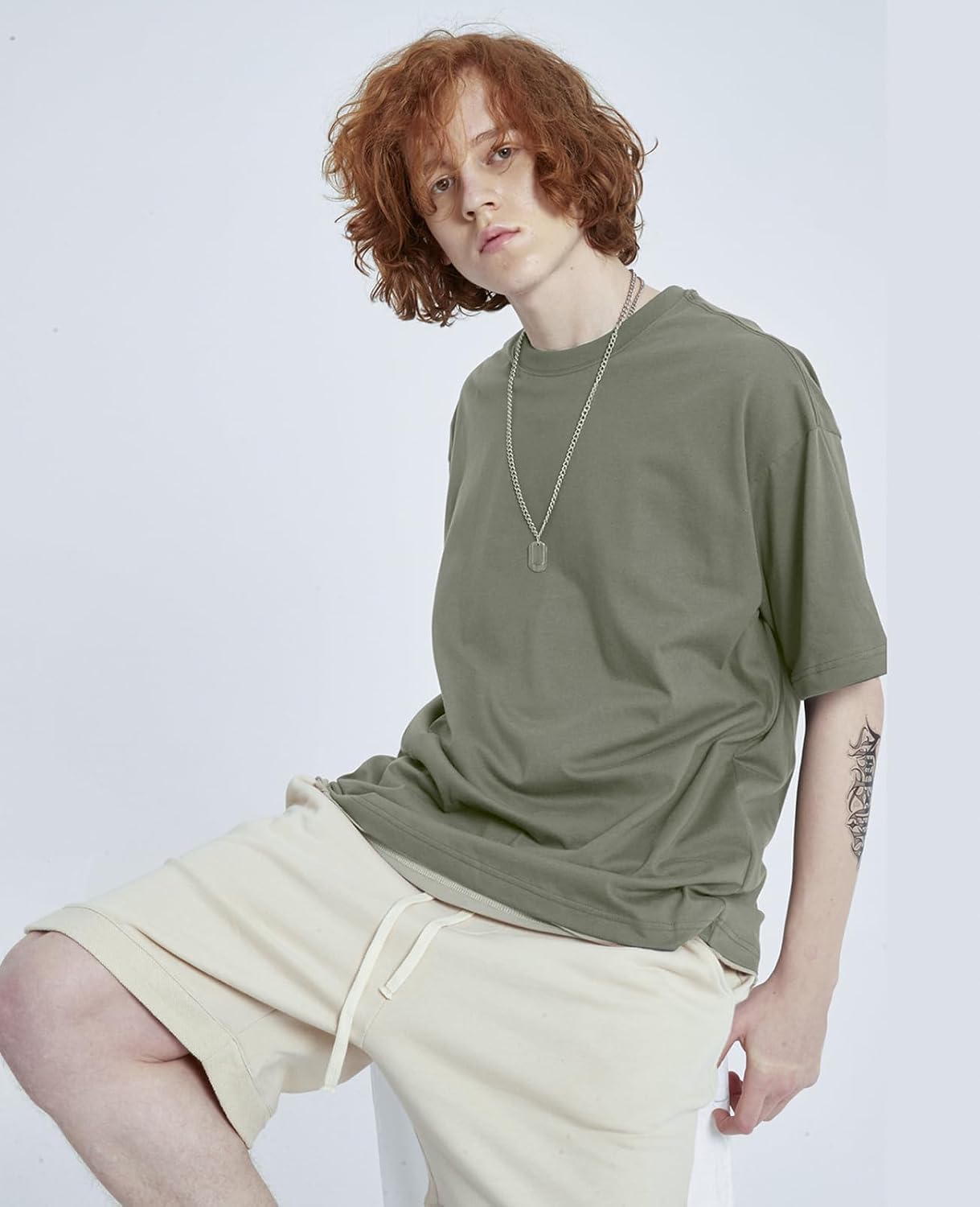 Thumbnail 3 de Oversized Heavyweight Crewneck T-Shirt