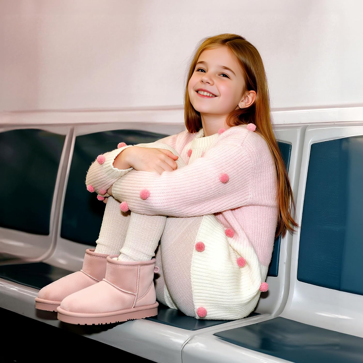 Detalle de DREAM PAIRS Kids' Winter Boots with Faux Fur