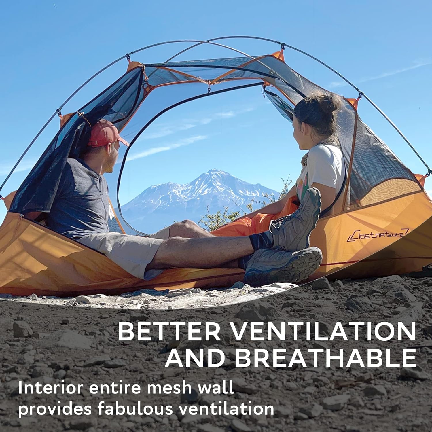 Thumbnail 3 de Clostnature Lightweight Backpacking Tent (4-Person) with PU 5000 Waterproof Rain Fly and Freestanding Setup