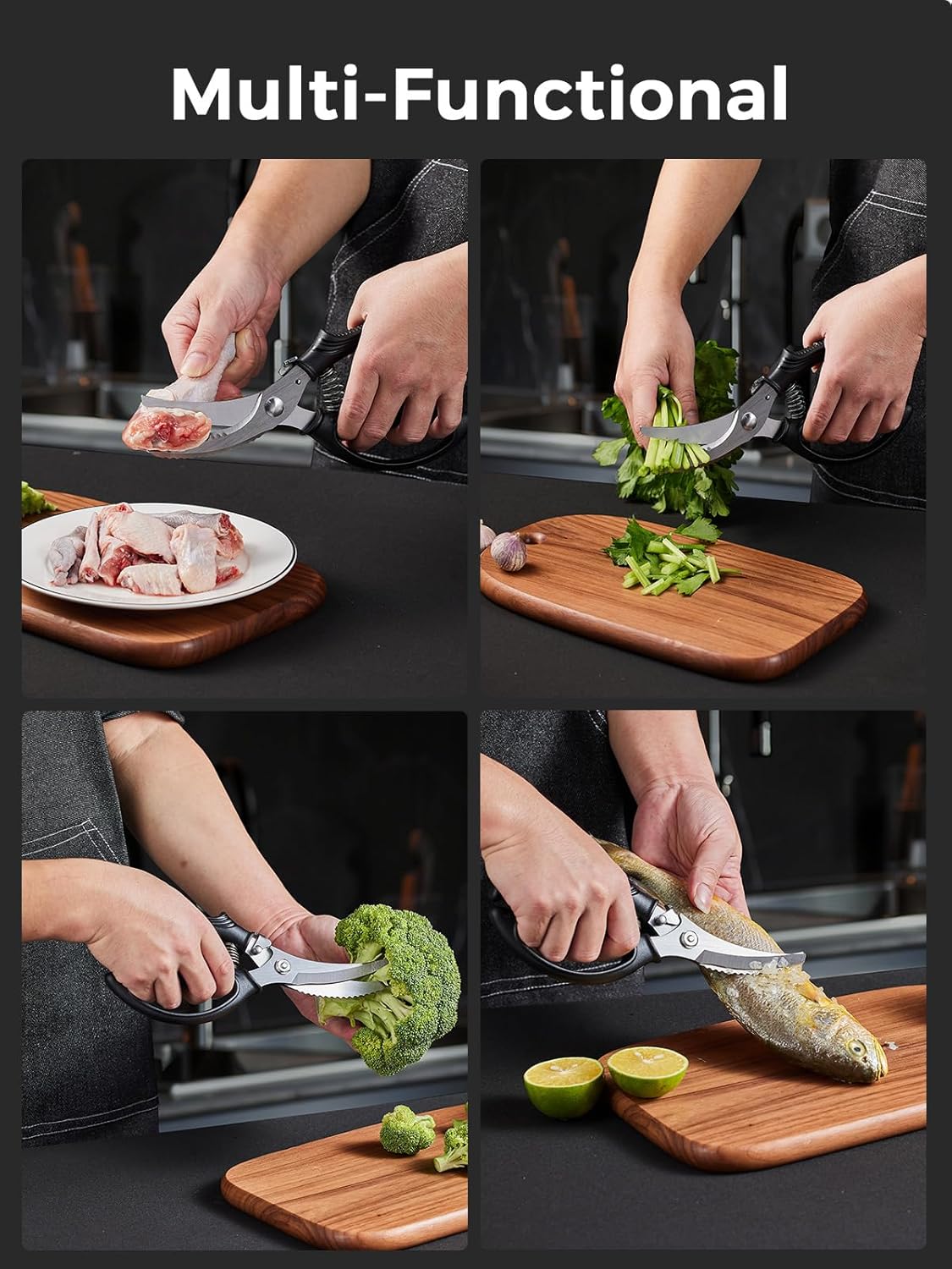 Detalle 2 de Poultry Shears Heavy-Duty Kitchen Scissors for Meat ✂