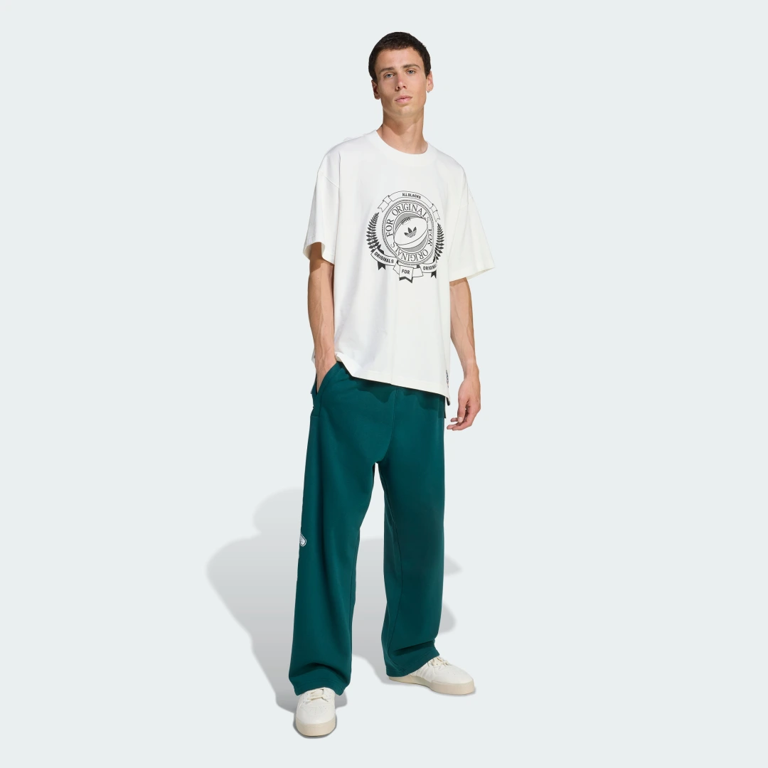 Detalle de Camiseta holgada PV estampada Adidas Originals & All Blacks – color Blanco