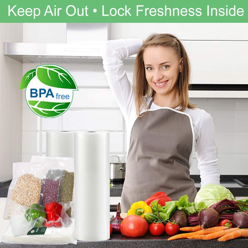 Detalle 2 de O2frepak O2frepak 200 Count Textured Vacuum Sealer Bags (20x30cm) for Food, BPA Free