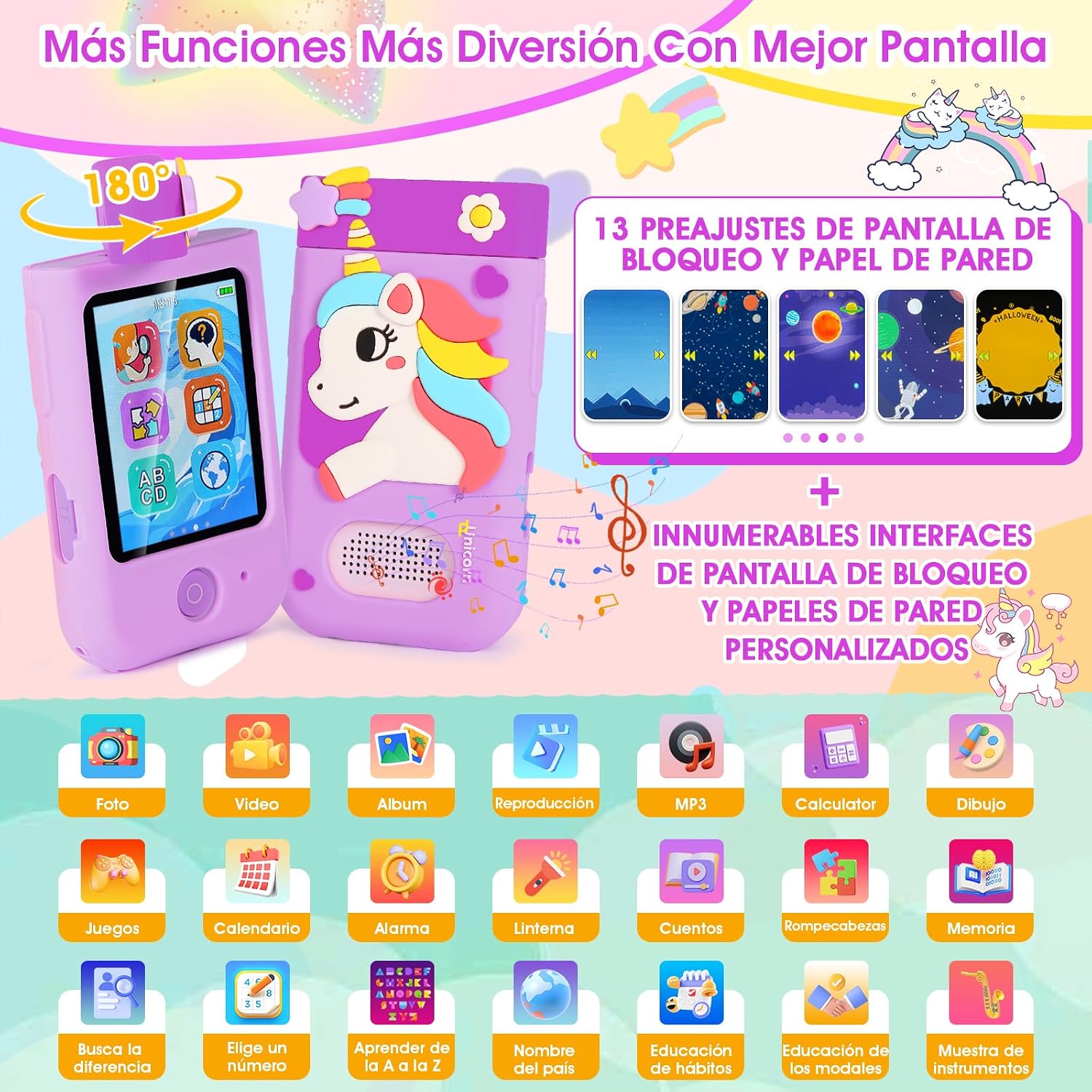 Thumbnail 1 de ARNSSIEN A200 smartphone infantil cámara 180°