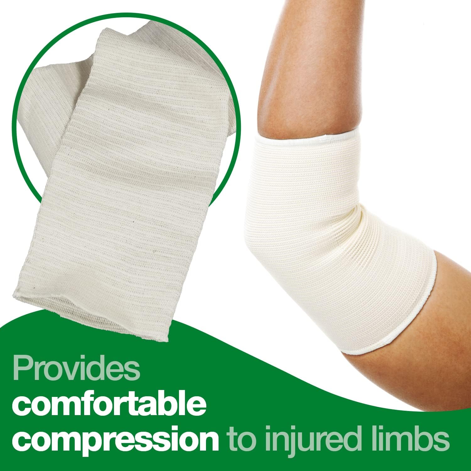 Detalle 2 de HypaBand Tubular Bandage – Size B Small (Wrist/Elbow), White, 5m by Safety First Aid Group