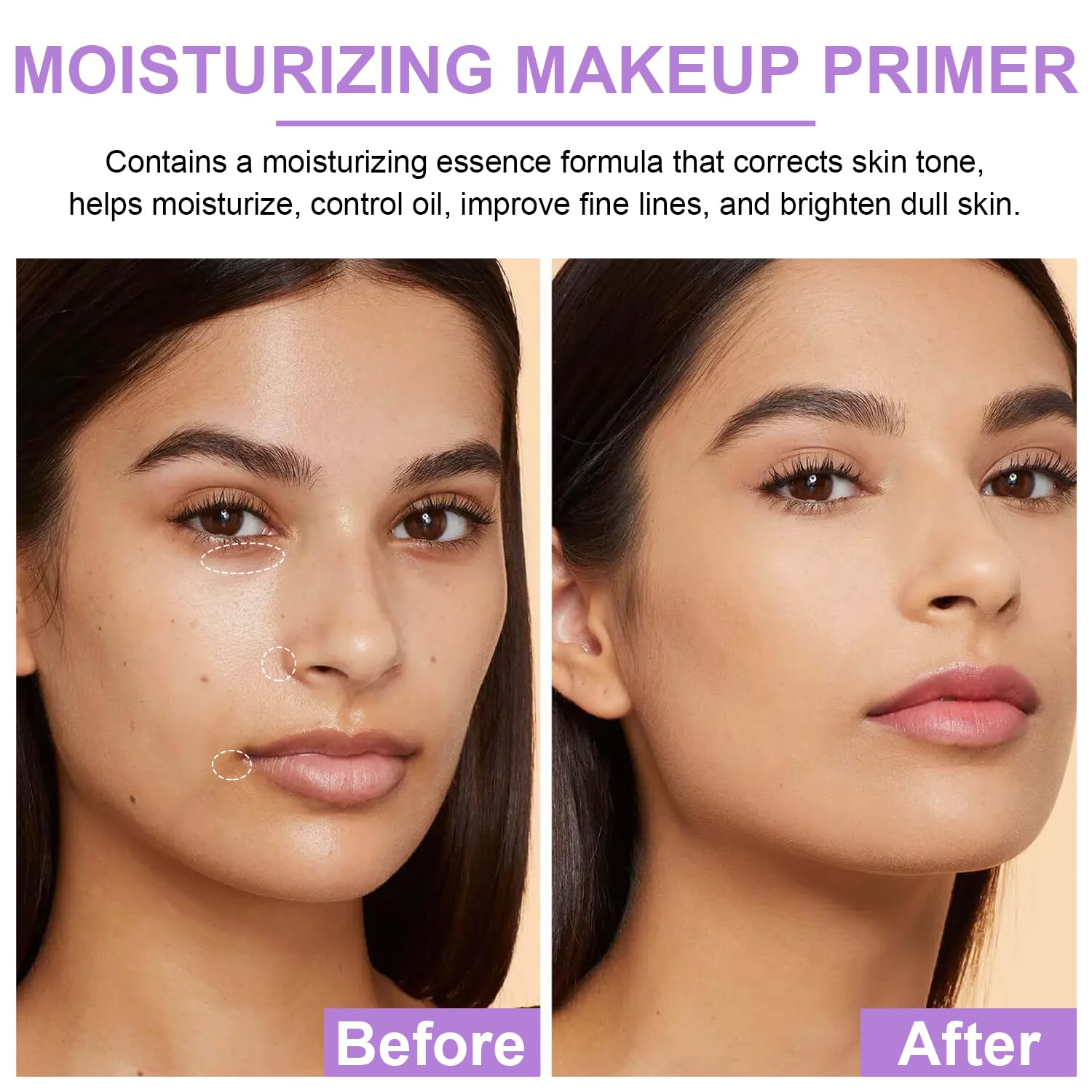 Detalle de 3 in 1 Color Correcting Serum SPF 50 PA+++ Primer for Face Before Makeup (Oil Control & Moisturizing)