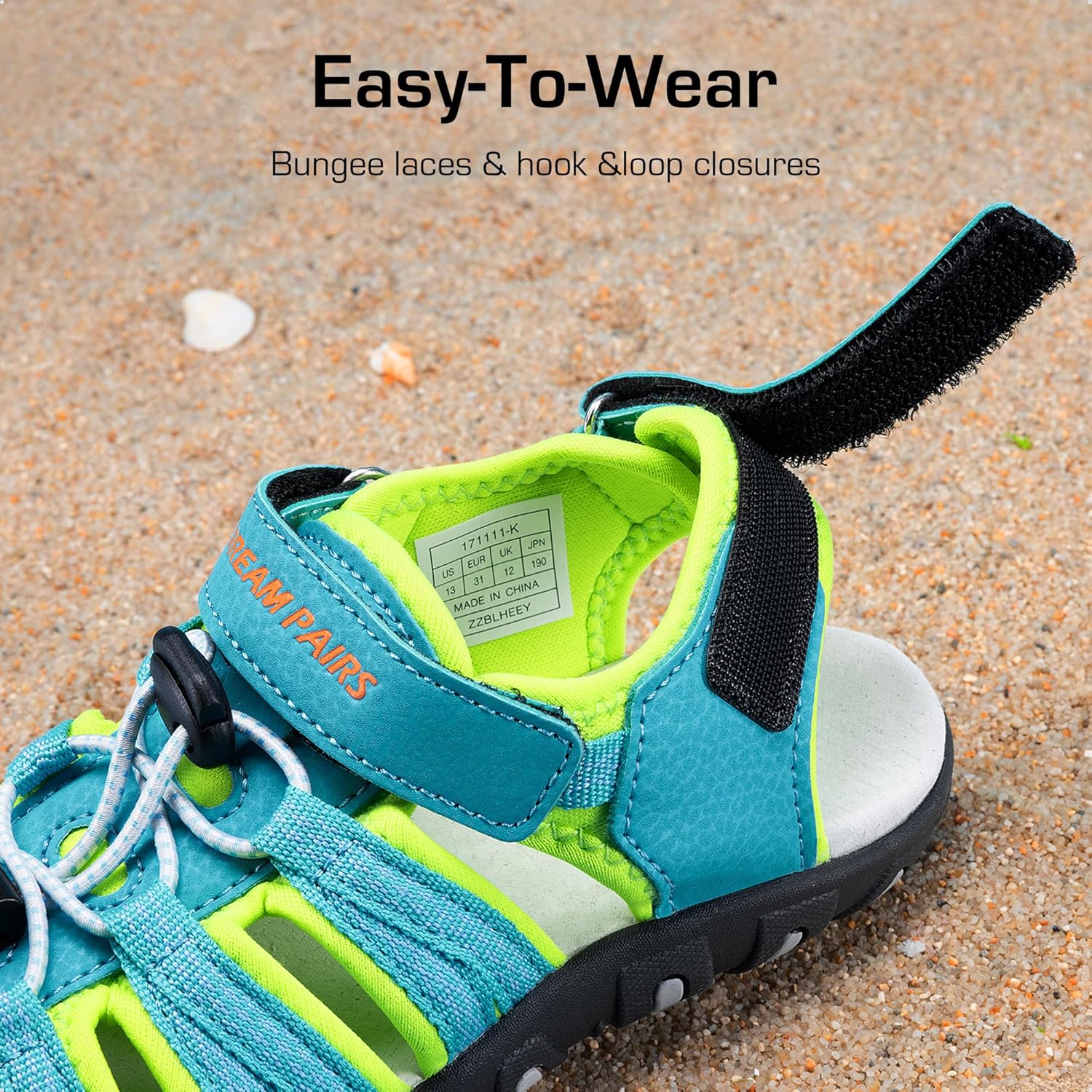 Thumbnail 4 de DREAM PAIRS Kids Summer Outdoor Sandals: Multicolor, Adjustable Fit for Toddler to Big Kids