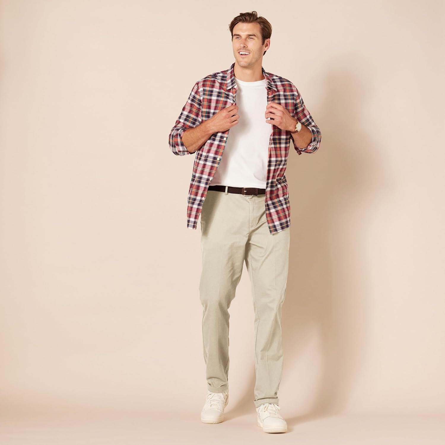 Thumbnail 6 de Amazon Essentials Herren Knitterfreie Flatfront-Chinohose in schmaler Passform