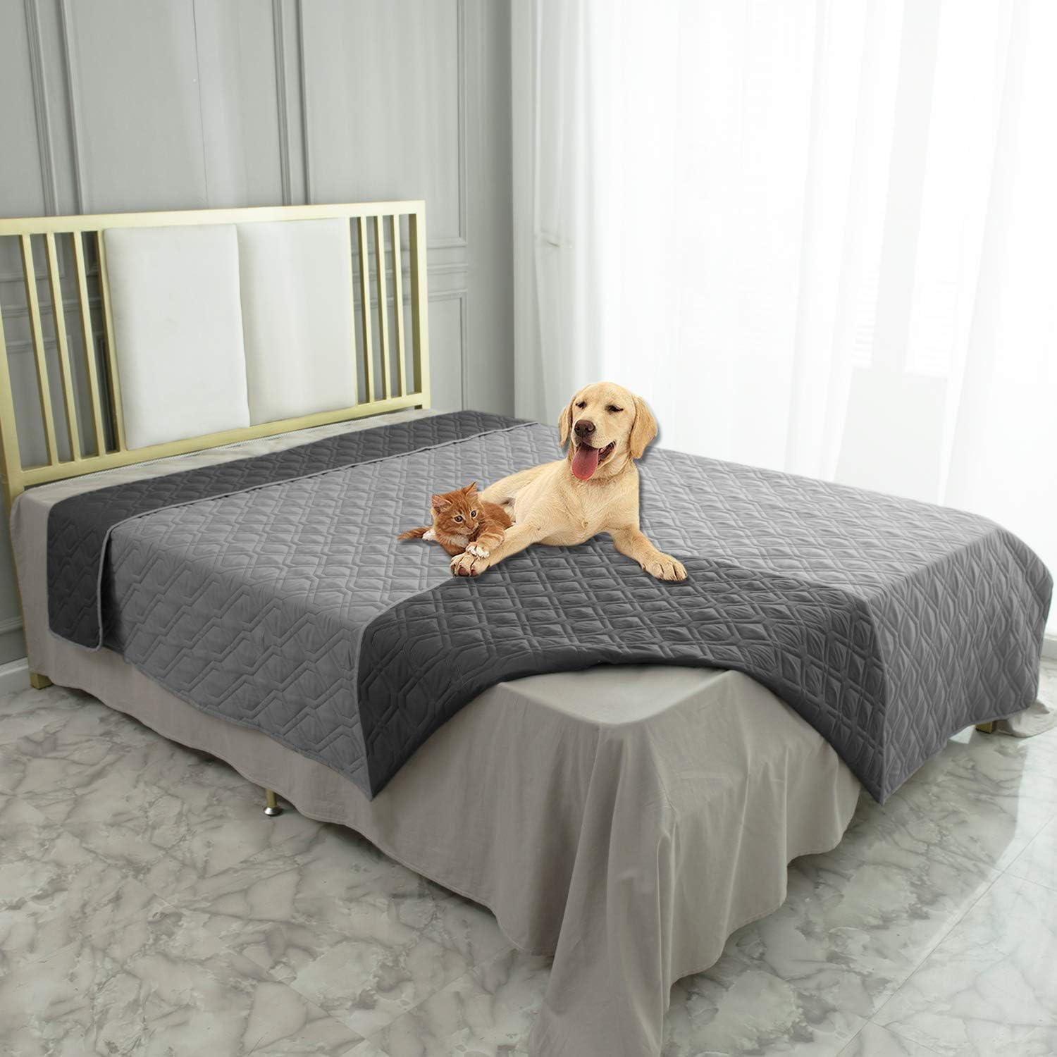 Thumbnail 5 de Ameritex Waterproof Dog Bed Cover (Reversible) — Pet Blanket Protector for Sofa, Bed & Furniture