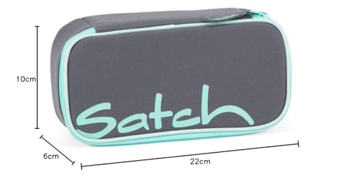 Detalle 1 de Satch Schlamperbox Mint Phantom – Grau: Viel Platz und Öko-Charakter
