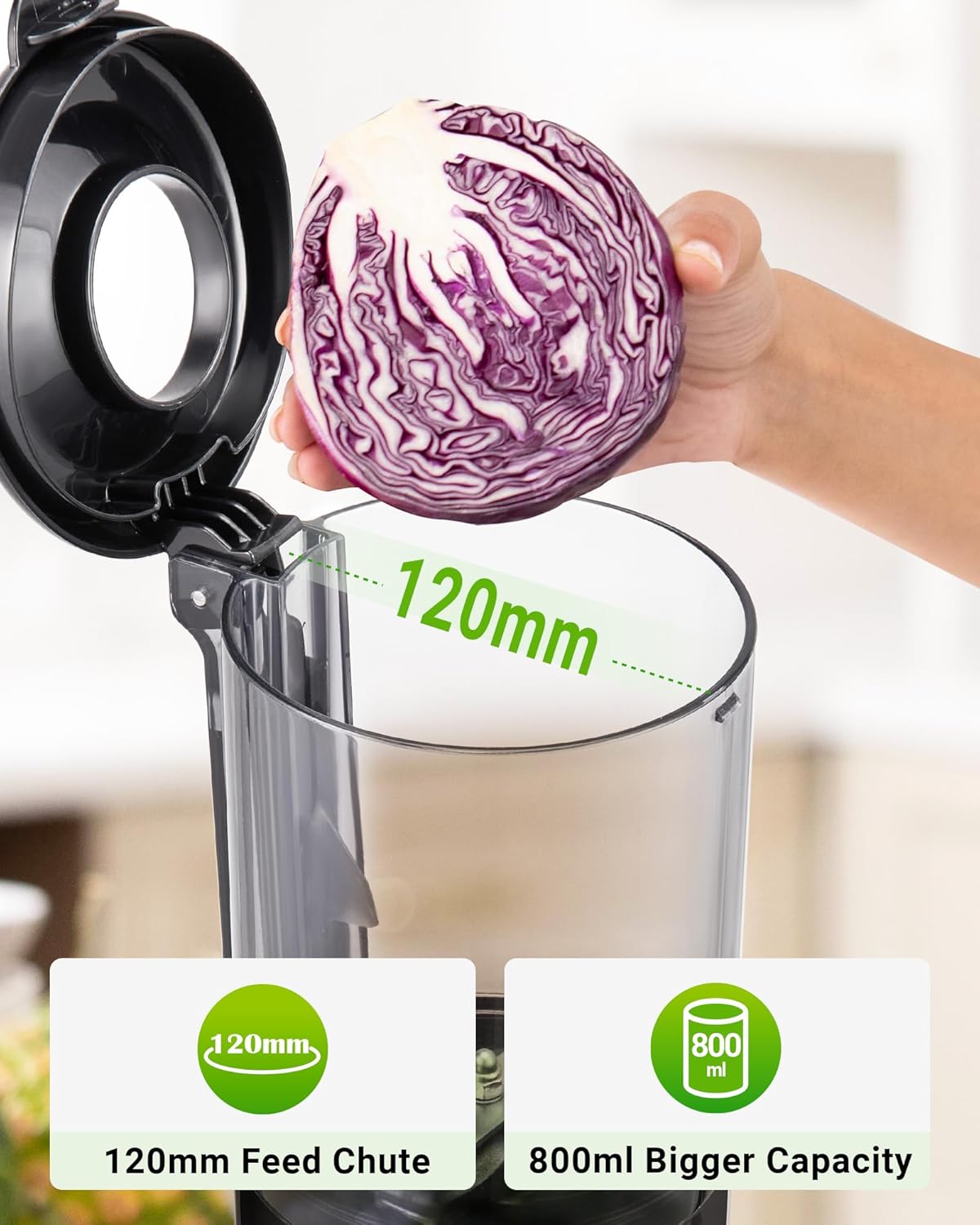 Detalle de TUUMIIST Entsafter 120 mm Einfüllschacht 🍹
