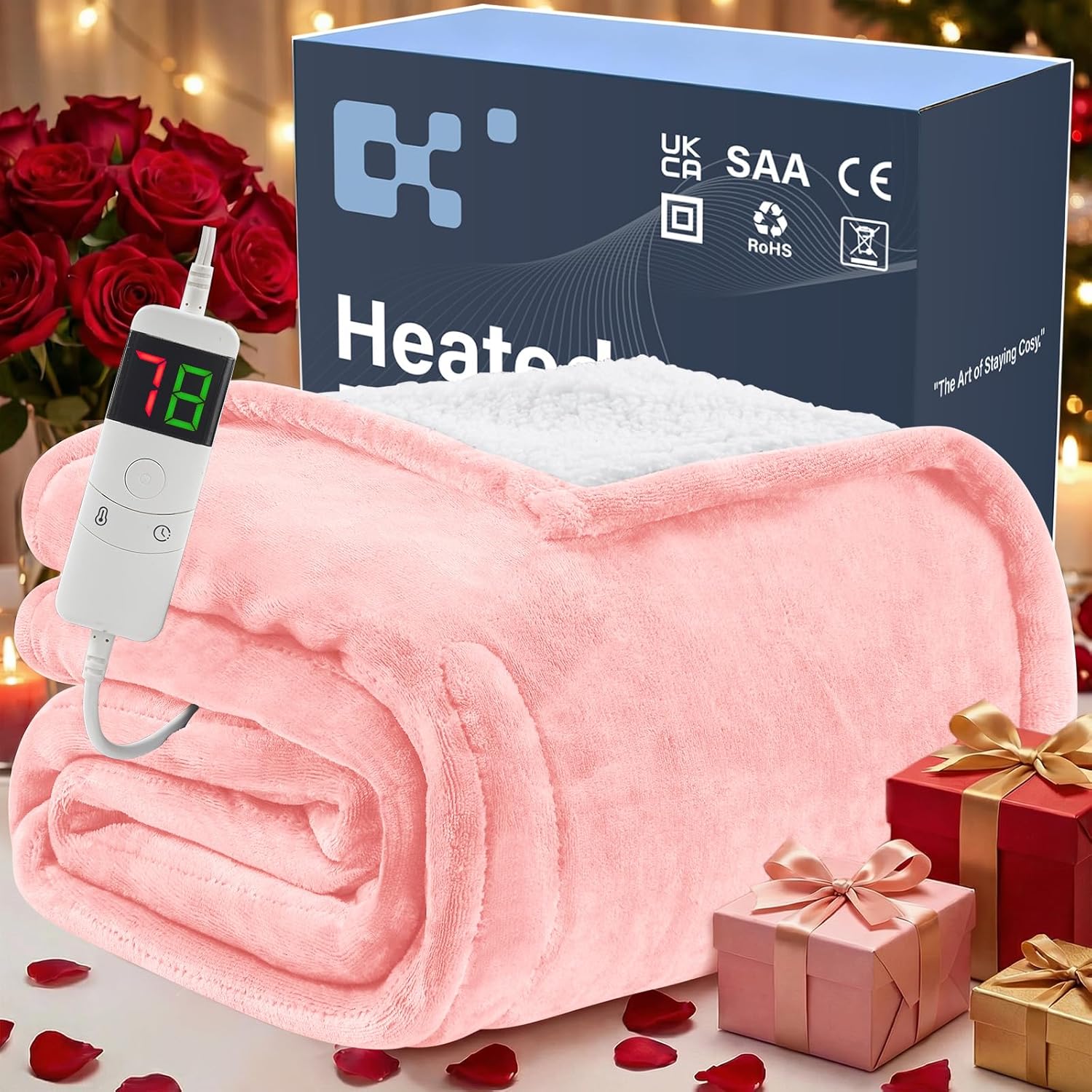Thumbnail 6 de BOMOVA Electric Heated Blanket Single Throw 130x160cm 🌡