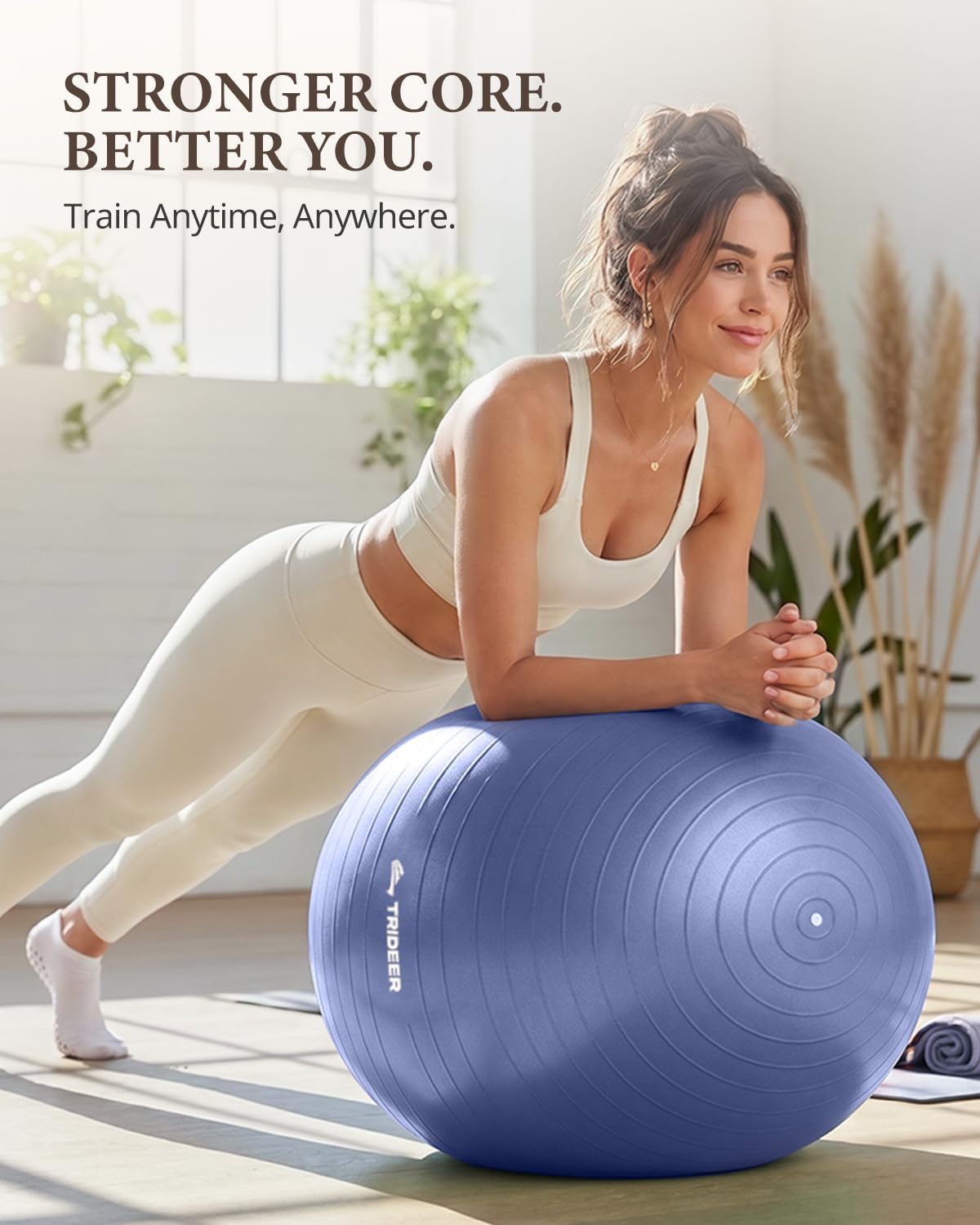 Detalle 2 de Trideer Exercise Ball Stability Ball for Pilates 🧘♀