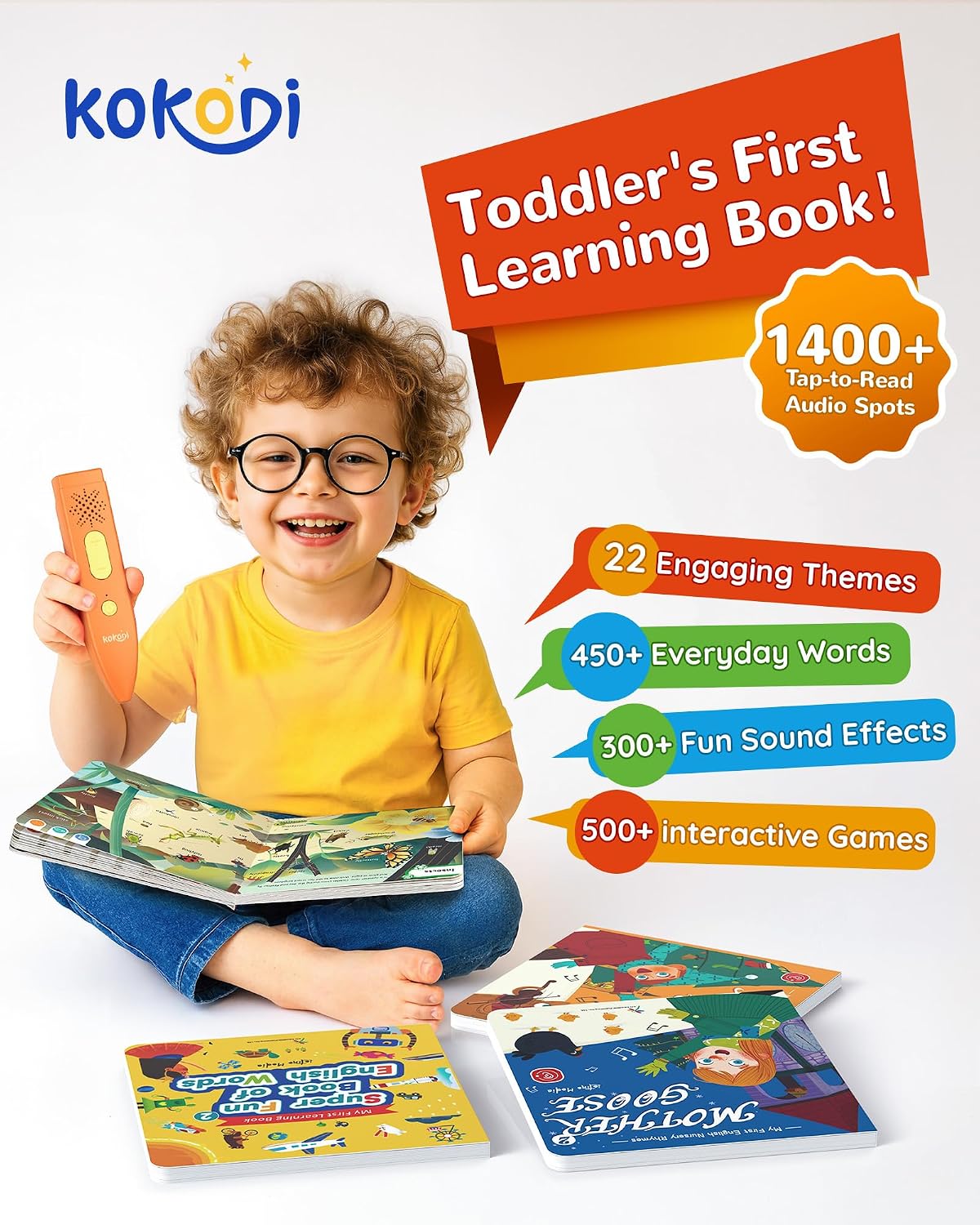 Detalle 2 de KOKODI Talking Pen Books Sets for Toddlers
