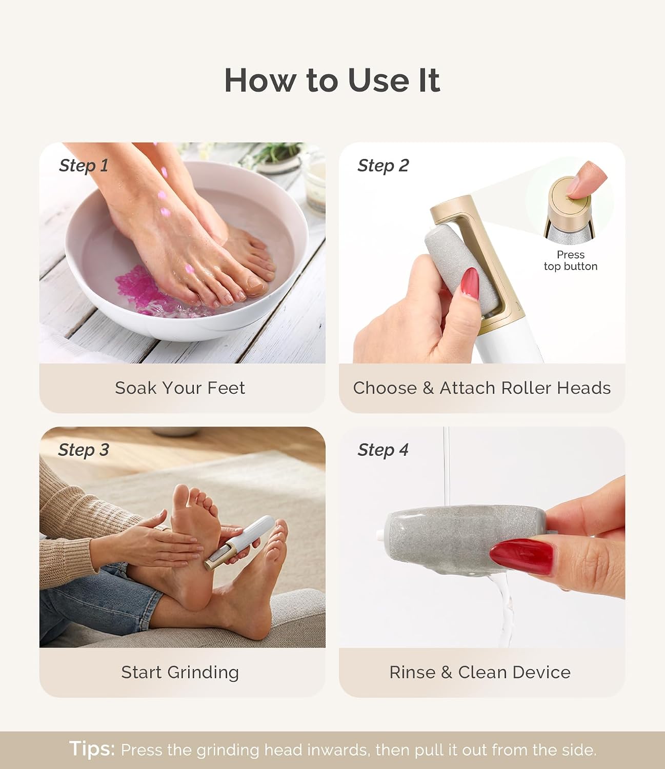Thumbnail 4 de MelodySusie PC800G Electric Callus Remover for Feet