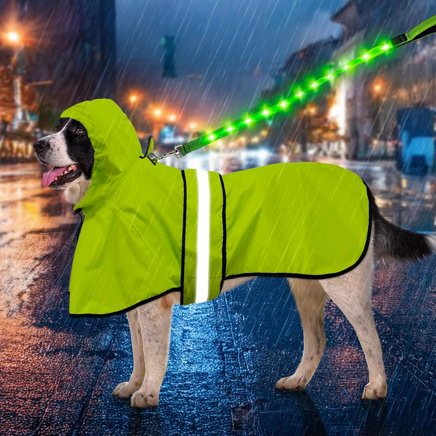 Detalle de Weesiber Dog Raincoat X-Large Green