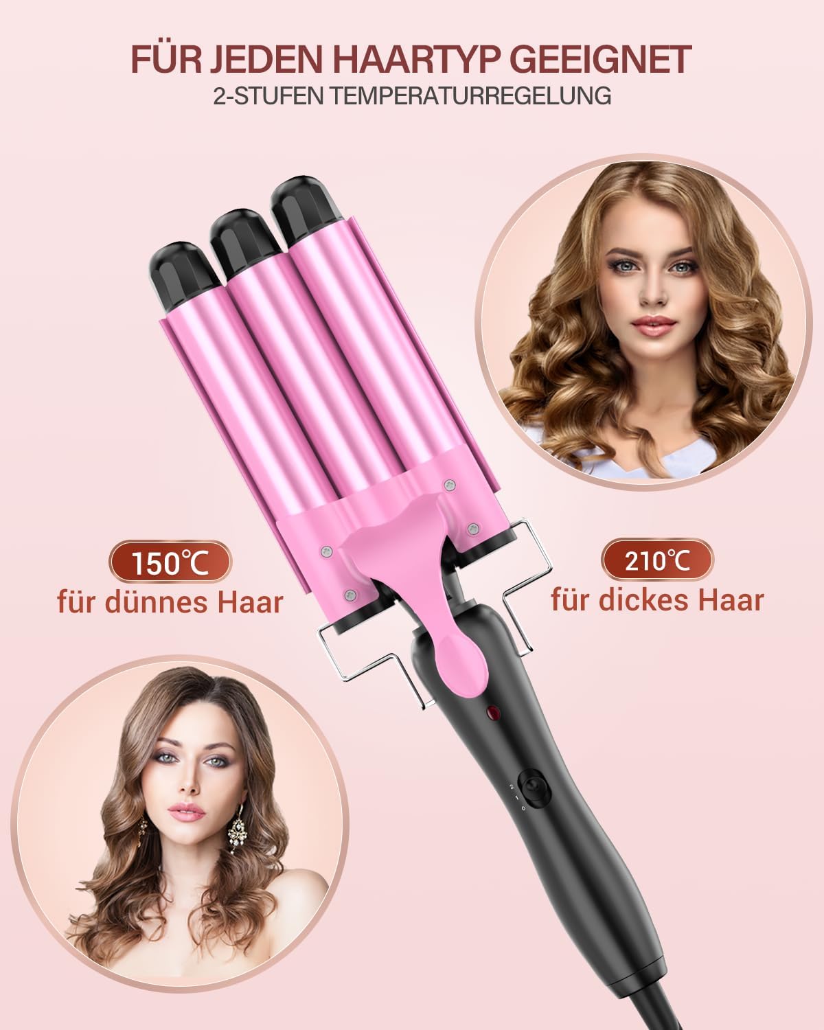 Thumbnail 3 de Ferro arricciacapelli 3 barili 25 mm per beach waves 🎀