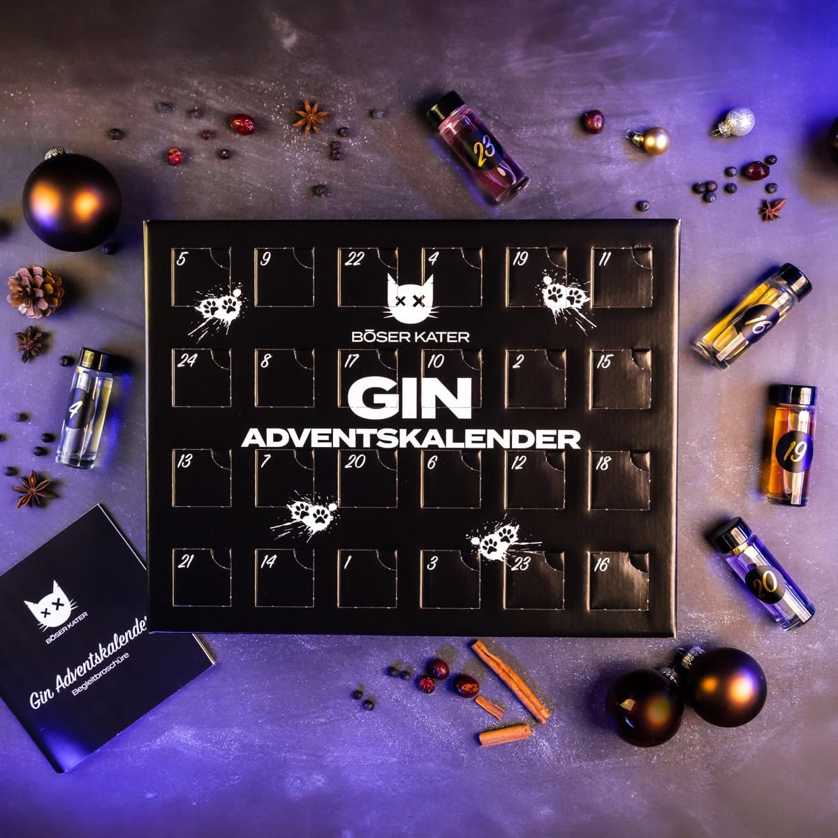 Detalle de BÖSER KATER Gin Adventskalender – limitierte Auflage, vegan & handgemacht