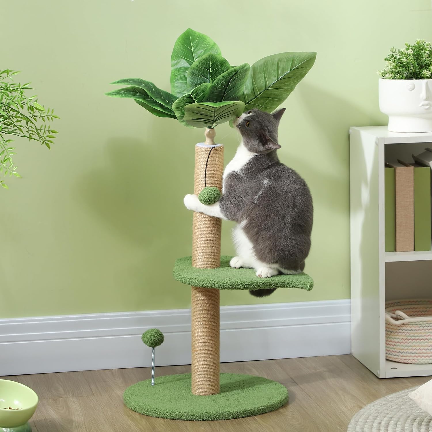 Thumbnail 1 de PawHut arbre à chat 83 cm Vert