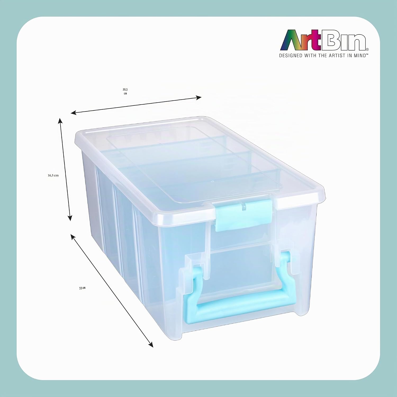 Detalle de ArtBin 6925AB Semi Satchel förvaring med tre löstagbara skiljeväggar