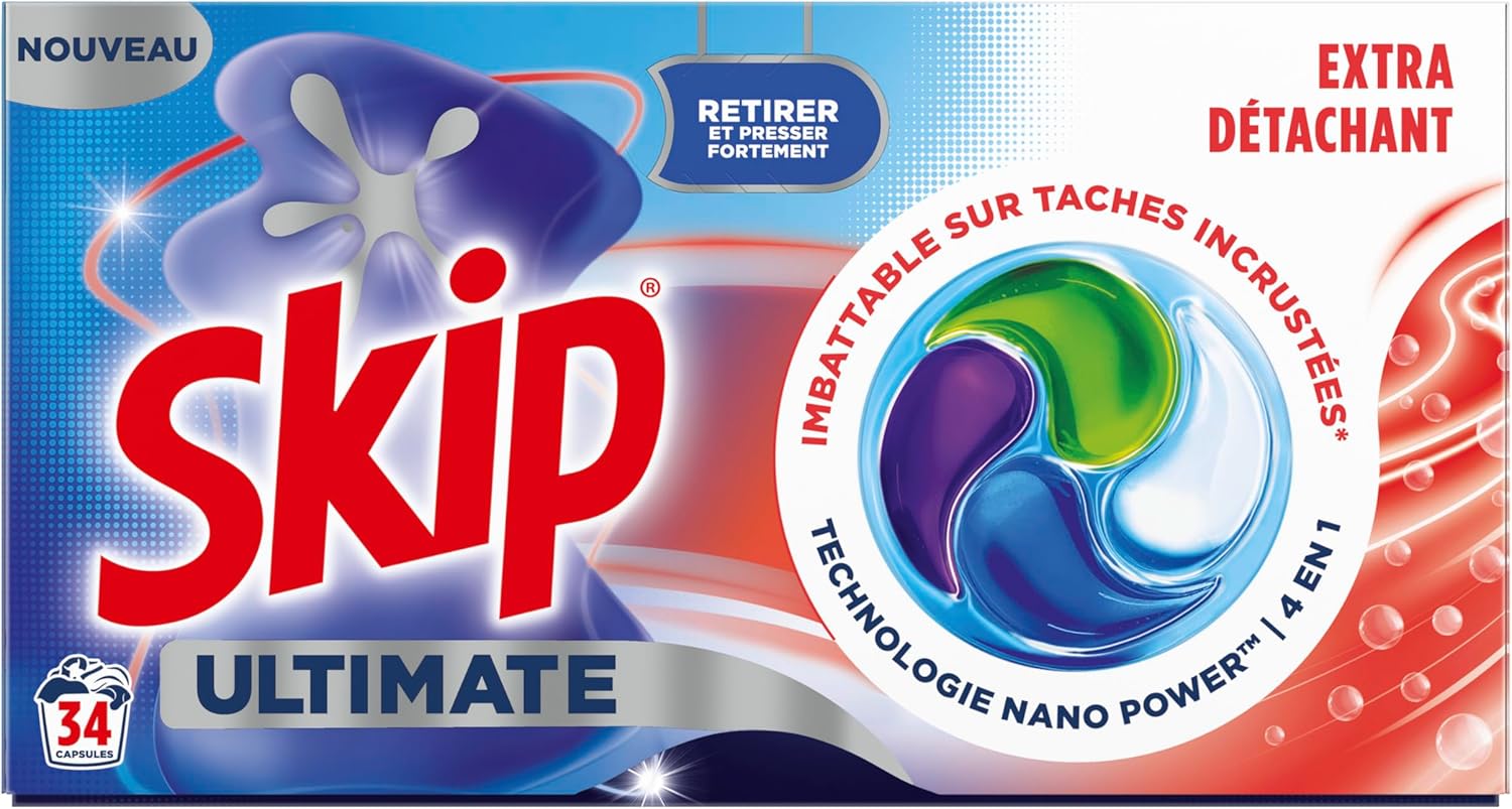 Thumbnail 1 de Skip Lessive Capsules Ultimate 4en1 Extra Détachant – 34 Lavages