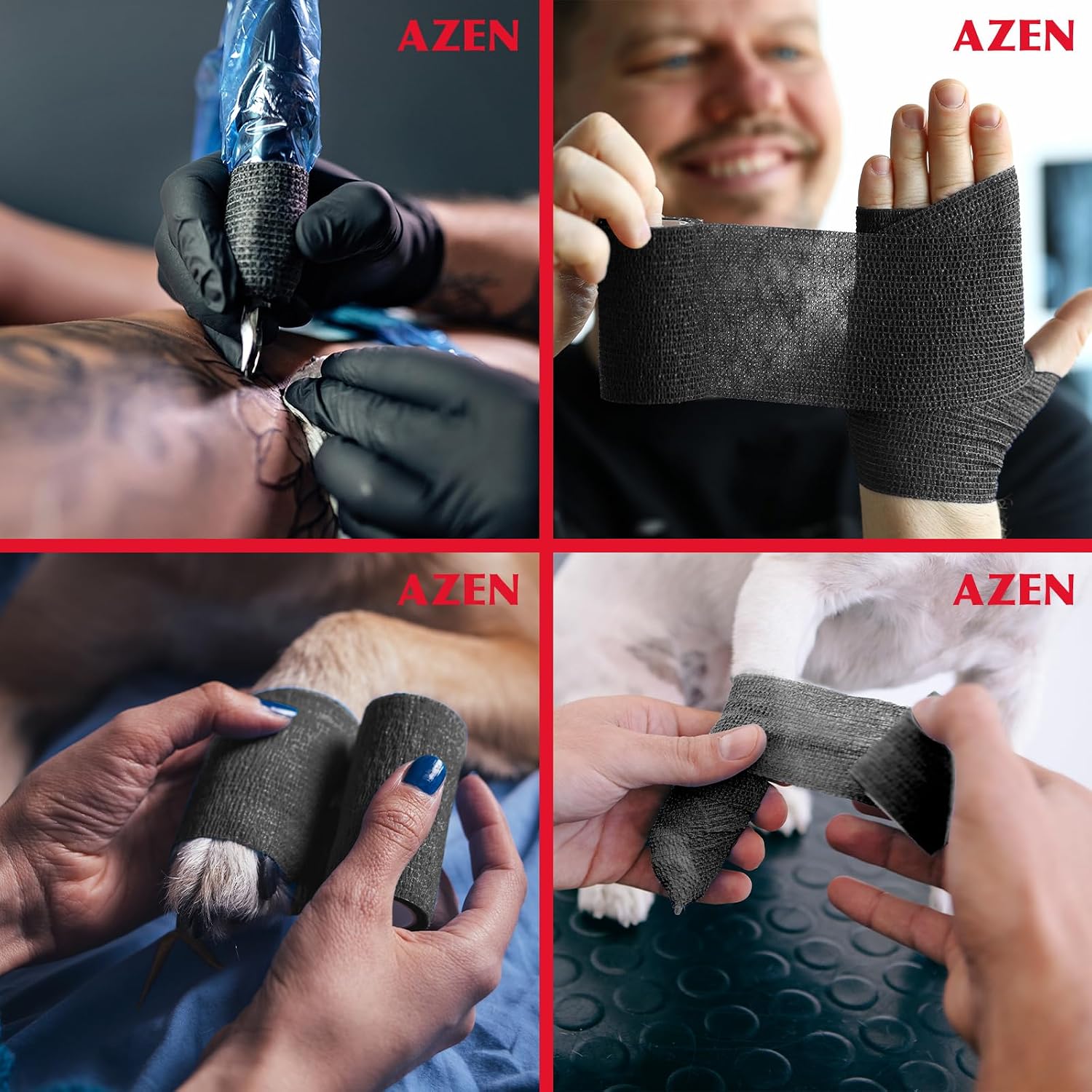 Thumbnail 6 de AZEN 16 Pack Self Adhesive Bandage Wrap 2