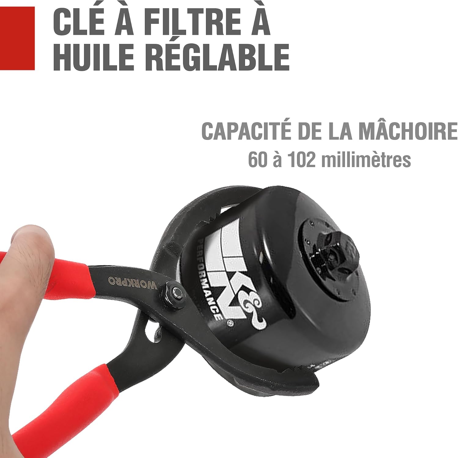 Thumbnail 5 de WORKPRO Clé filtre huile 300 mm