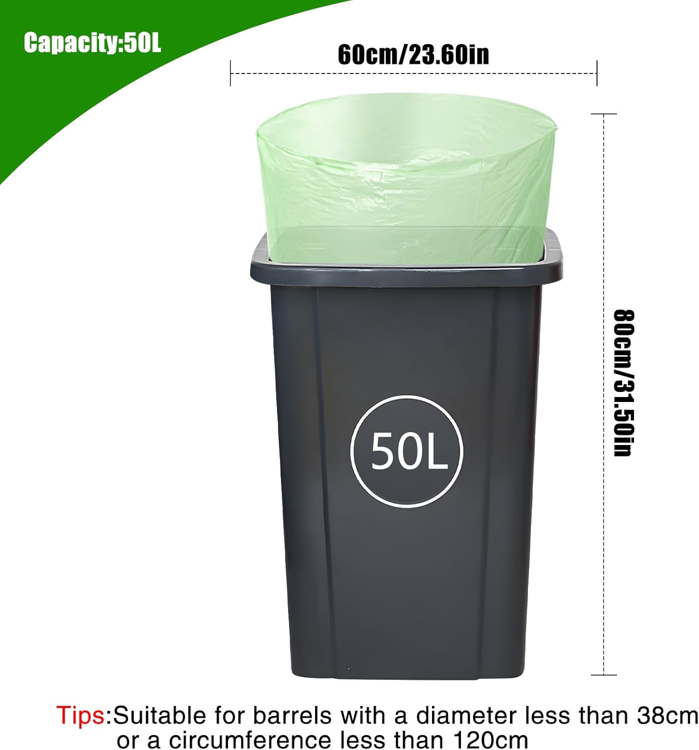 Thumbnail 1 de Bin Lines 60 x 50 Litre Bags