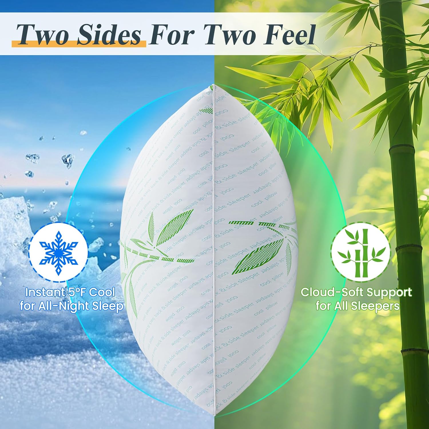 Thumbnail 1 de AIAEL Hybrid Bed Pillows, Queen Size
