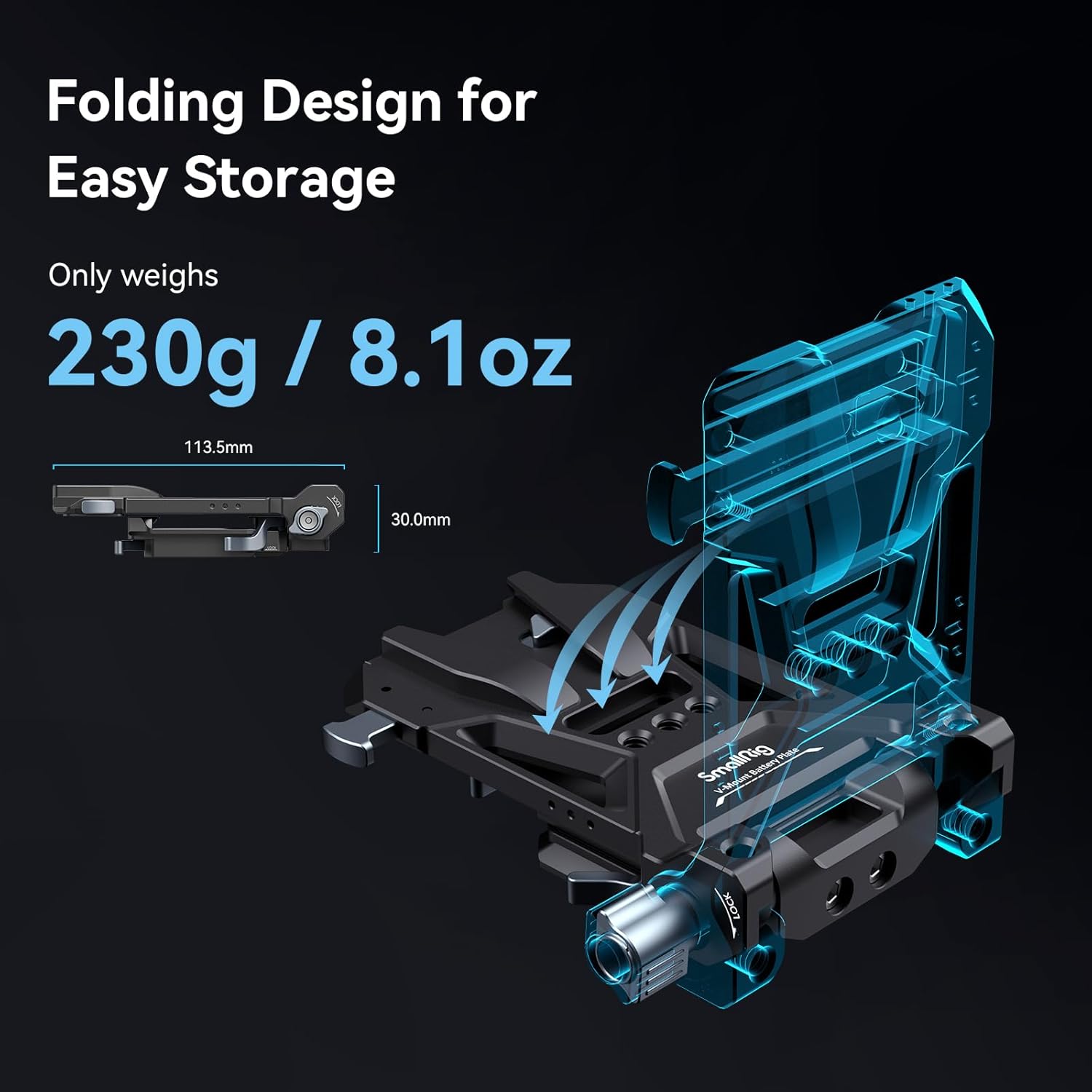 Thumbnail 6 de SMALLRIG 4063 V-Mount Battery Plate for DSLR